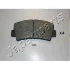 PA-308AF JAPANPARTS Комплект тормозных колодок, дисковый тормоз
