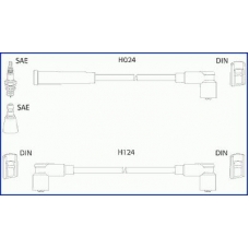 134545 Huco Ккомплект проводов зажигания