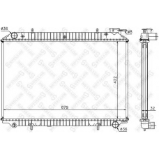 10-25991-SX STELLOX Радиатор, охлаждение двигателя