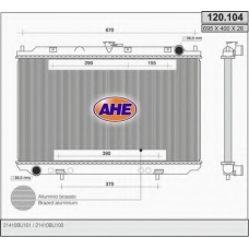 120.104 AHE Радиатор, охлаждение двигателя