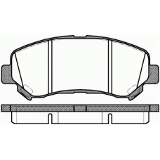 P12183.00 WOKING Комплект тормозных колодок, дисковый тормоз
