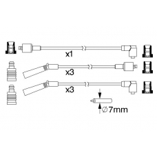 0 986 357 178 BOSCH Комплект проводов зажигания
