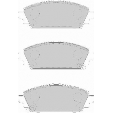 FD7118A NECTO Комплект тормозных колодок, дисковый тормоз