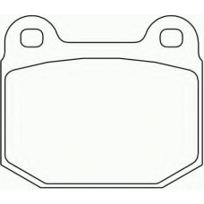 2032302 TEXTAR Комплект тормозных колодок, дисковый тормоз