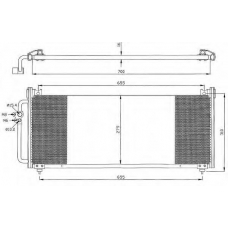 35283 NRF Конденсатор, кондиционер