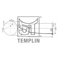 04.060.6106.950 TEMPLIN Кожух пневматической рессоры