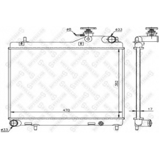 10-26544-SX STELLOX Радиатор, охлаждение двигателя