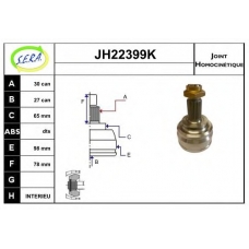 JH22399K SERA Шарнирный комплект, приводной вал