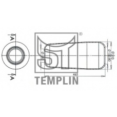 04.060.6006.500 TEMPLIN Кожух пневматической рессоры