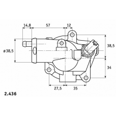 2.436.92 BEHR Термостат, охлаждающая жидкость