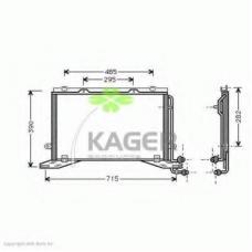 94-5207 KAGER Конденсатор, кондиционер