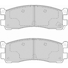 FD6975A NECTO Комплект тормозных колодок, дисковый тормоз