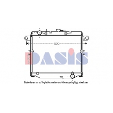 210216N AKS DASIS Радиатор, охлаждение двигателя