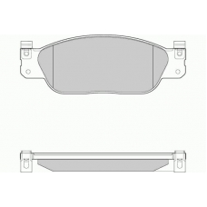 12-0933 E.T.F. Комплект тормозных колодок, дисковый тормоз
