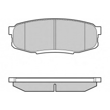 12-1382 E.T.F. Комплект тормозных колодок, дисковый тормоз