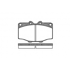 P0323.00 WOKING Комплект тормозных колодок, дисковый тормоз