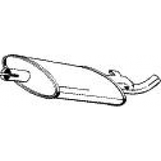 185-851 BOSAL Средний глушитель выхлопных газов