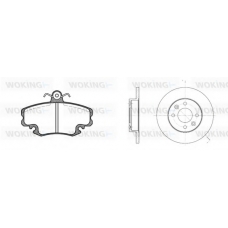 80413.04 WOKING Комплект тормозов, дисковый тормозной механизм