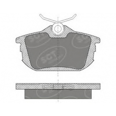SP 608 SCT Комплект тормозных колодок, дисковый тормоз