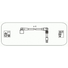 D16S JANMOR Комплект проводов зажигания