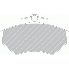 FDB775D FERODO Комплект тормозных колодок, дисковый тормоз