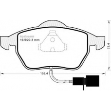 360 MGA Комплект тормозных колодок, дисковый тормоз