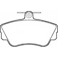 BP592 QH Benelux Комплект тормозных колодок, дисковый тормоз