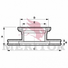 MBR5070 MERITOR Тормозной диск