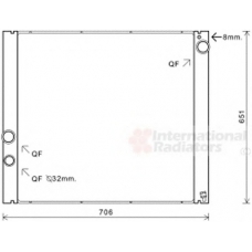 02002207 VAN WEZEL Радиатор, охлаждение двигателя