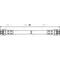 HOS3741 APEC Тормозной шланг