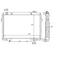 58635 NRF Радиатор, охлаждение двигателя