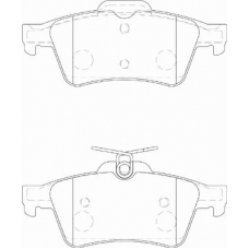 FD7177A NECTO Комплект тормозных колодок, дисковый тормоз