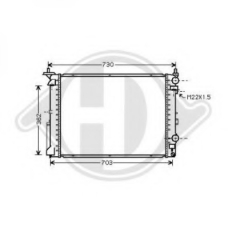 8129249 DIEDERICHS Радиатор, охлаждение двигателя