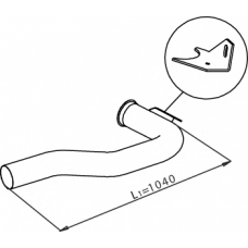 21291 DINEX Труба выхлопного газа