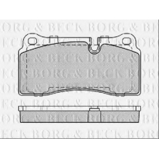 BBP2439 BORG & BECK Комплект тормозных колодок, дисковый тормоз