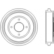 94023300 TEXTAR Тормозной барабан