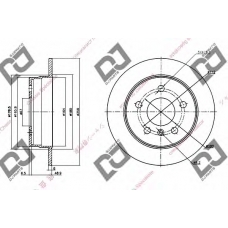 BD1302 DJ PARTS Тормозной диск