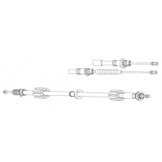 FO02192 KAWE Трос, стояночная тормозная система