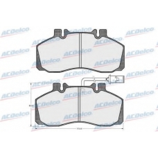 AC058474D AC Delco Комплект тормозных колодок, дисковый тормоз