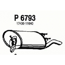P6793 FENNO Глушитель выхлопных газов конечный