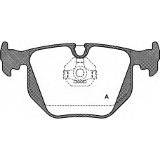 BPA0381.00 OPEN PARTS Комплект тормозных колодок, дисковый тормоз