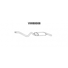 VW80008 VENEPORTE Глушитель выхлопных газов конечный