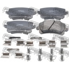 1701-GVIR FEBEST Комплект тормозных колодок, дисковый тормоз