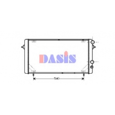 181060N AKS DASIS Радиатор, охлаждение двигателя