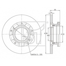 03.110.2600.180 TEMPLIN Тормозной диск