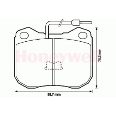571228S STOP Комплект тормозных колодок, дисковый тормоз