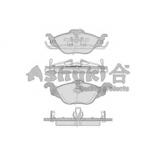 QO60-15 ASHUKI Комплект тормозных колодок, дисковый тормоз