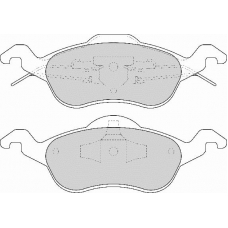 FD6790N NECTO Комплект тормозных колодок, дисковый тормоз