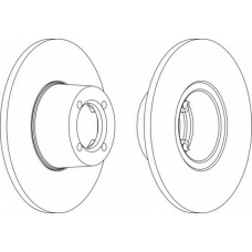 DDF013 FERODO Тормозной диск