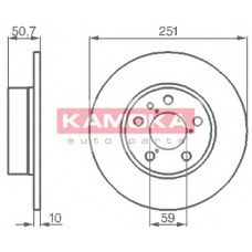 103134 KAMOKA Тормозной диск